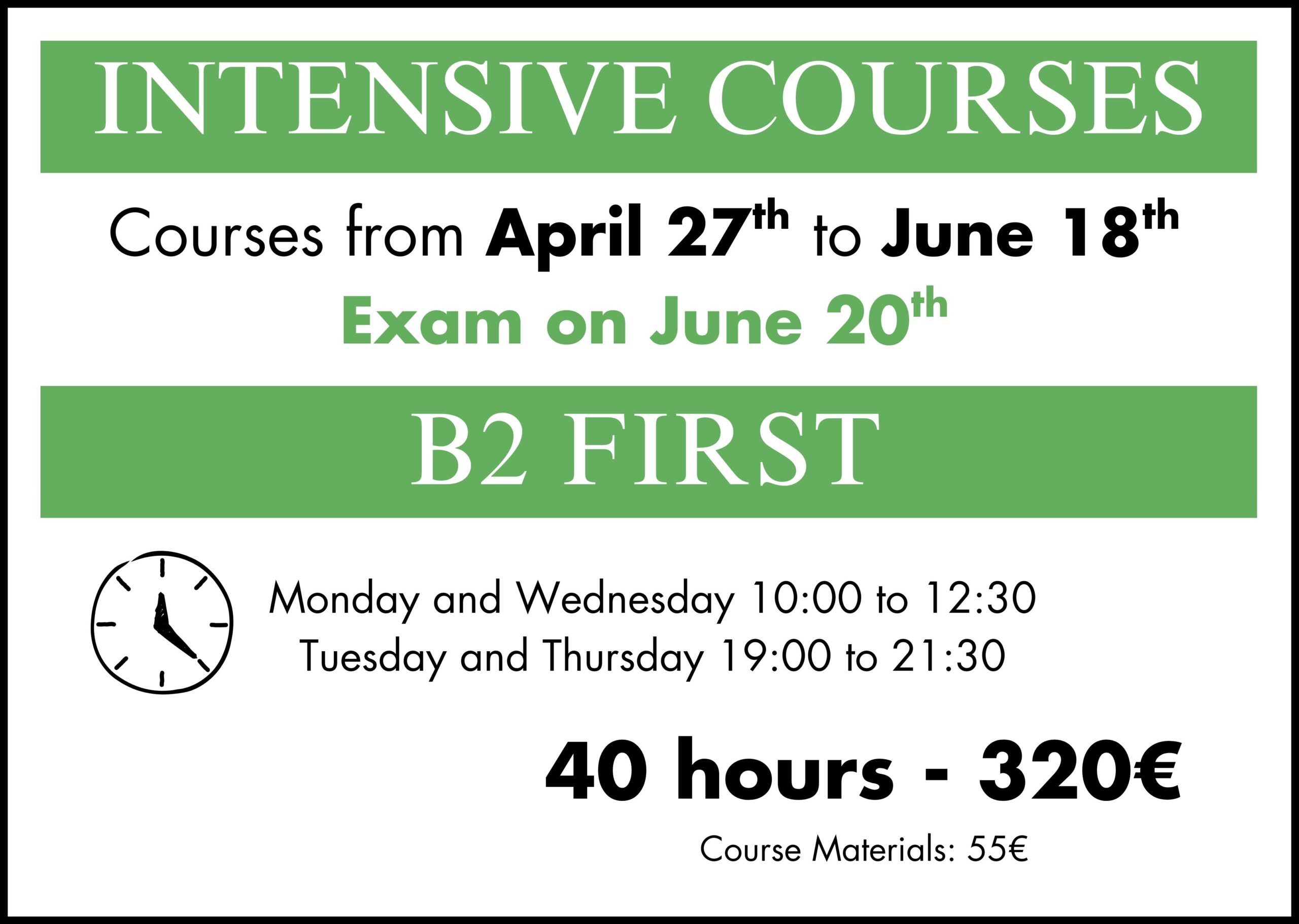 B2examjune2026 curso de preparación para el Cambridge B2 First