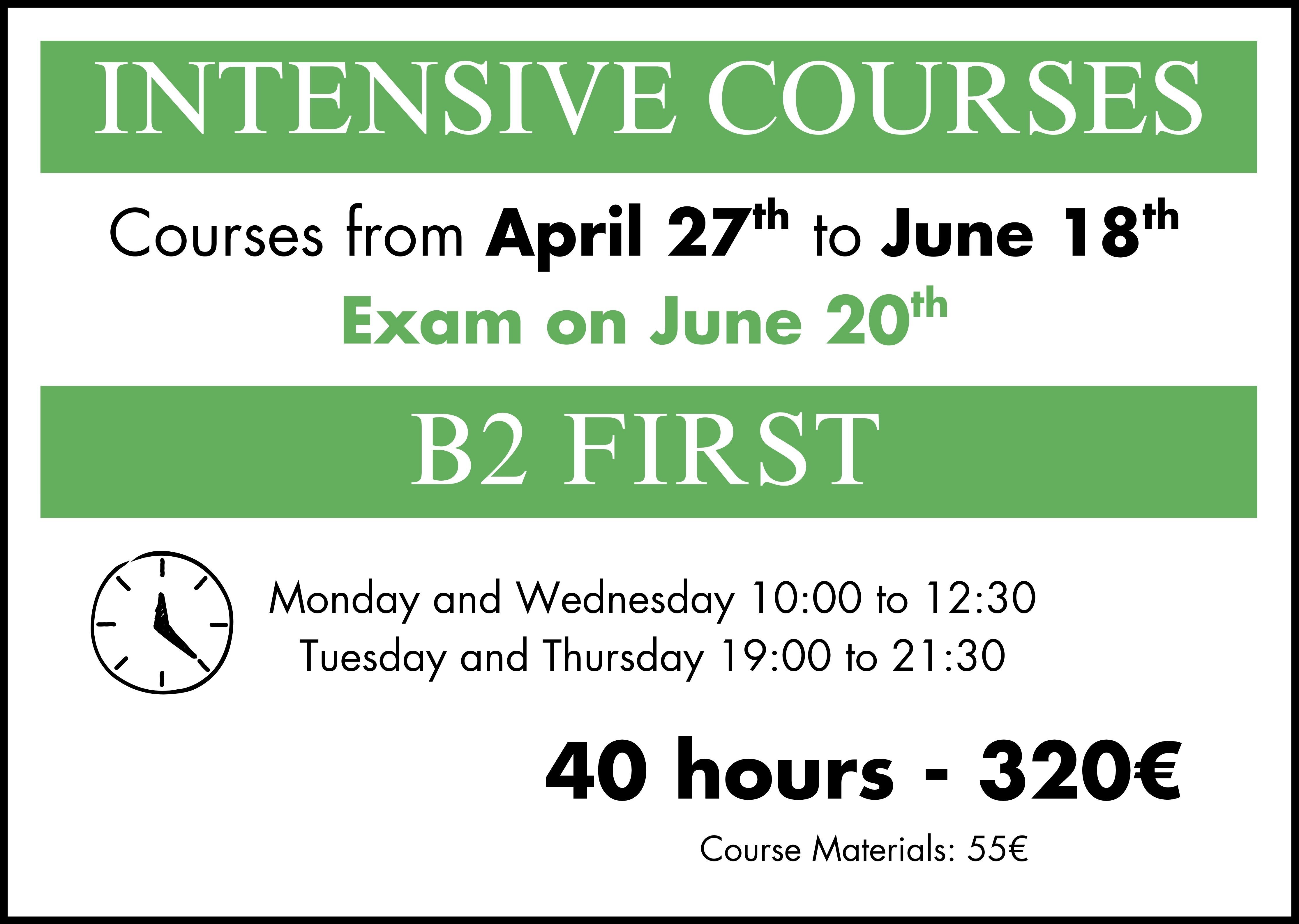 B2examjune2026 curso de preparación para el Cambridge B2 First