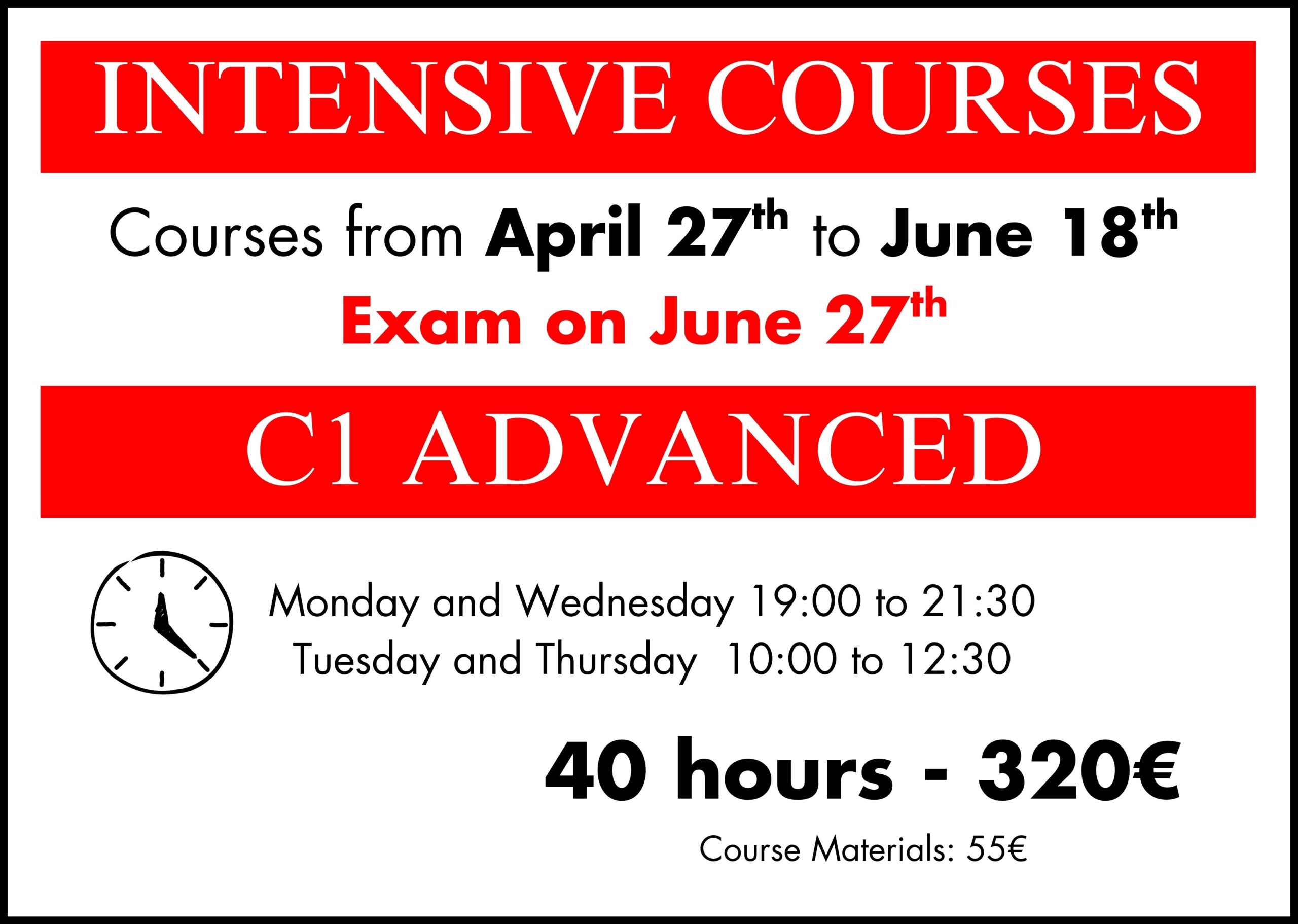 curso de preparación para el Cambridge C1 Advanced